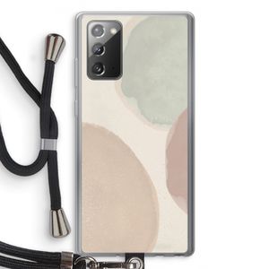 Geo #8: Samsung Galaxy Note 20 / Note 20 5G Transparant Hoesje met koord