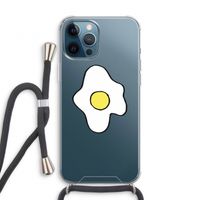 Spiegelei: iPhone 12 Pro Transparant Hoesje met koord