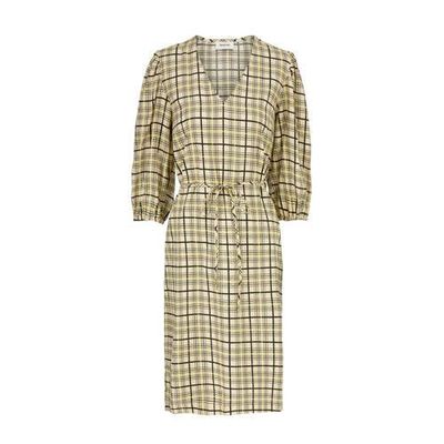 Modström geruite jurk Hollow beige Modström geruite jurk Hollow beige