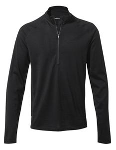 Craghoppers CEU001 Expert Merino Half Zip Long Sleeved Baselayer II - Black - XL