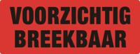 Waarschuwingsetiket IEZZY voorzichtig breekbaar 130mmx50mm 500 stuks