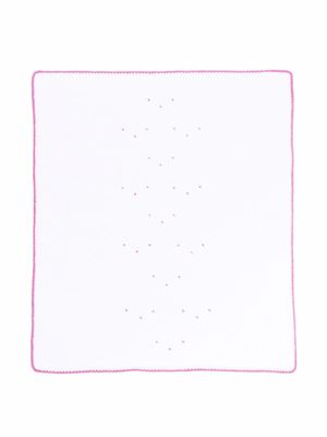 Little Bear couverture à broderies - Blanc