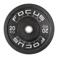 Olympische halterschijf 50 mm - Focus Fitness Bumper plate - 20 kg - Z - thumbnail