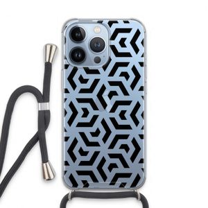 Crazy pattern: iPhone 13 Pro Transparant Hoesje met koord