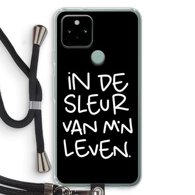 De Sleur: Pixel 5 Transparant Hoesje met koord