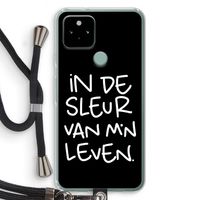 De Sleur: Pixel 5 Transparant Hoesje met koord