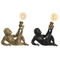 Bureaulamp DKD Home Decor 31,5 x 18 x 27 cm Gouden Metaal Koper Hars 220 V 50 W (2 Stuks)