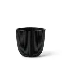 Bloempot Bol Groove Made With Textiel Zwart 21 20 Capi Europe