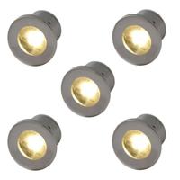 Outlight Led inbouwspots Forte Mini (5 x) 230 volt VY005-1w 2700K