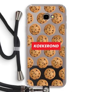 Koekerond: Samsung Galaxy J4 Plus Transparant Hoesje met koord