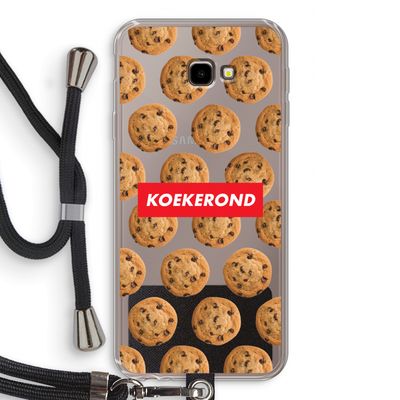 Koekerond: Samsung Galaxy J4 Plus Transparant Hoesje met koord