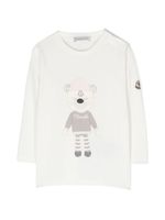 Moncler Enfant graphic-print cotton Sweatshirt - Blanc - thumbnail