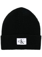 Calvin Klein Jeans bonnet à patch logo - Noir