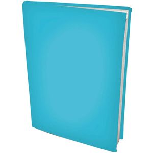 Rekbare boekenkaften A4 - Aqua blauw - 3 stuks