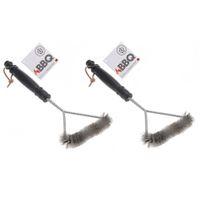 2x stuks barbecue borstel 31 cm 2x stuks barbecue borstel 31 cm