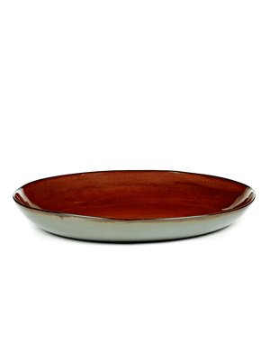 SERAX - Terres de Reves - Serveerschaal 35,5cm Rust/Smokey Bl