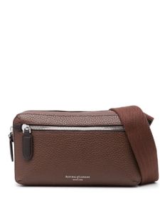 Aspinal Of London sacoche Reporter Compact en cuir - Marron