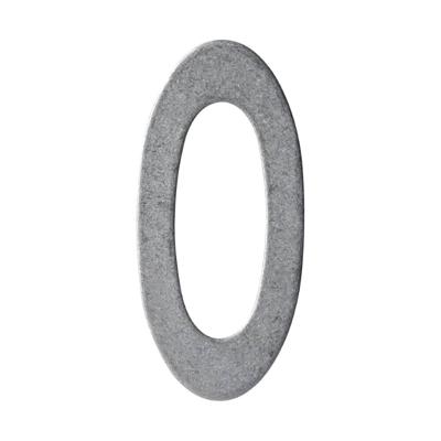 Intersteel Huisnummer 0Numbra 15cm RVS getrommeld - 0034.402040