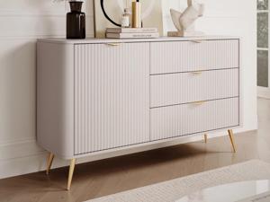 Dressoir LANOPI 1 deur 3 lades beige