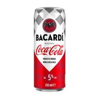 Bacardi & coca cola blik 25 cl