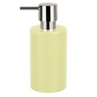 Spirella zeeppompje/dispenser Sienna - glans geel - porselein - 16 x 7 cm - 300 ml   -