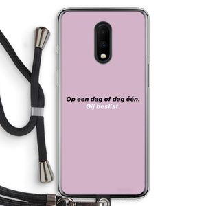 gij beslist: OnePlus 7 Transparant Hoesje met koord