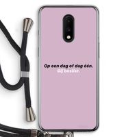 gij beslist: OnePlus 7 Transparant Hoesje met koord