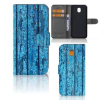 Samsung Galaxy J5 2017 | Book Style Case | Wood Blue