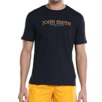 Heren-T-Shirt met Korte Mouwen John Smith Efebo Zwart Maat M