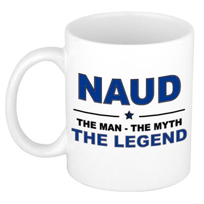 Naud cadeau mok - man myth legend - naam koffiemok - 300 ml - collega - vaderdag