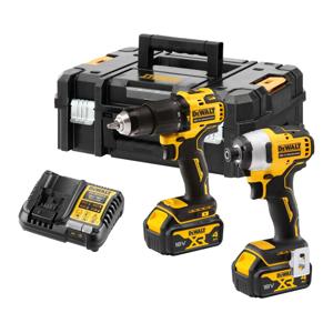 DeWALT DCK2062M2T Accu Combiset Klop-/Schroefboormachine DCD709 + Slagschroevendraaier DCF809 18V 4.0Ah XR Li-ion