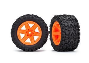 Traxxas Tires & wheels Talon (Orange), assembled, glued (TSM) (TRX-6774A)