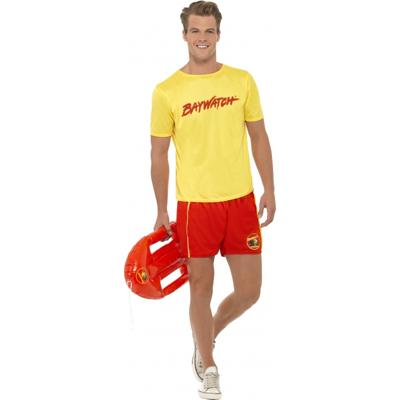Baywatch kostuum - heren - strandwacht - shirt en broek - verkleedkleding