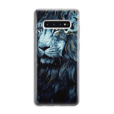 Darkness Lion: Samsung Galaxy S10 4G Transparant Hoesje