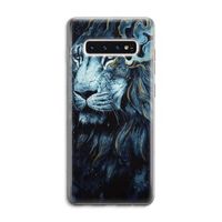 Darkness Lion: Samsung Galaxy S10 4G Transparant Hoesje