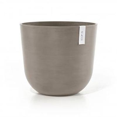 Ecopots Oslo met waterreservoir kunststof bloempot Taupe - Ø 42,8 cm