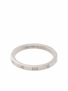 Maison Margiela bague à logo numéroté - Argent