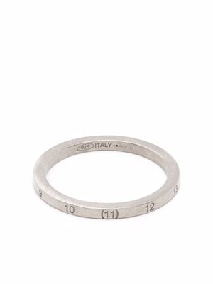 Maison Margiela bague à logo numéroté - Argent