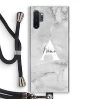 Ivory Marble: Samsung Galaxy Note 10 Plus Transparant Hoesje met koord