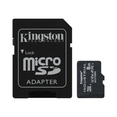 Micro SD geheugenkaart met adapter Kingston Industrial