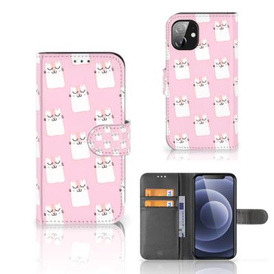 Apple iPhone 12 Mini | Telefoonhoesje | Met pasjeshouder | Sleeping Cats