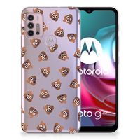 TPU bumper voor Motorola Moto G30 | G10 Poep Emojis - thumbnail