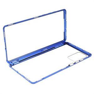 Samsung Galaxy Note20 Magnetisch Hoesje met Gehard Glas - Blauw