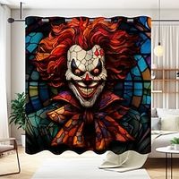 Halloween decor gordijntapijt voor woonkamer slaapkamer, muur scheidingswand gordijn ophangtule/oogje voor deuropening, keukengordijnen voor kamerscheider Lightinthebox