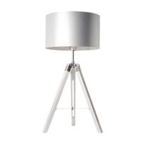 Artdelight Tripod tafellamp Jewel 67cm wit met grijs TL JEWEL WI