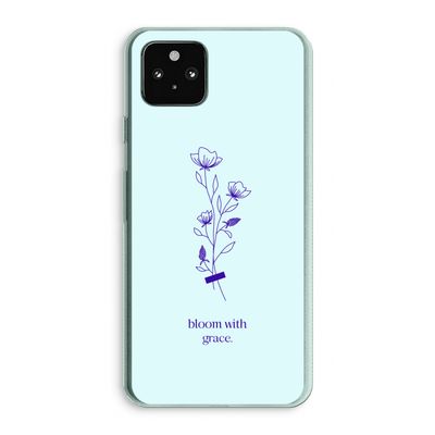 Bloom with grace: Google Pixel 5a 5G Transparant Hoesje
