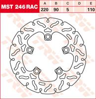 TRW Remschijf, remschijven voor de moto, MST246RAC