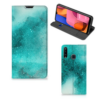 Bookcase Samsung Galaxy A20s Painting Blue