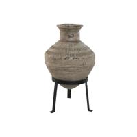 Vaas Home ESPRIT Zwart Beige Metaal Magnesium 28 x 28 x 47 cm