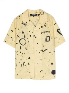 JACQUEMUS L'ENFANT chemise à motif géométrique - Jaune